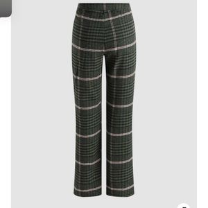 Savvy Emerald Green Plaid Pant